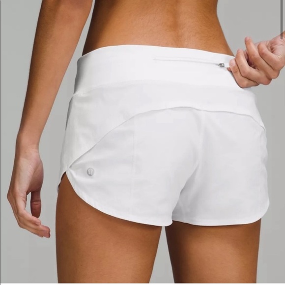 lululemon athletica Pants - Lululemon Shorts White Speed Shorts Size 6